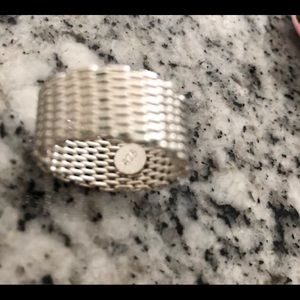 Sterling Silver Mesh Ring